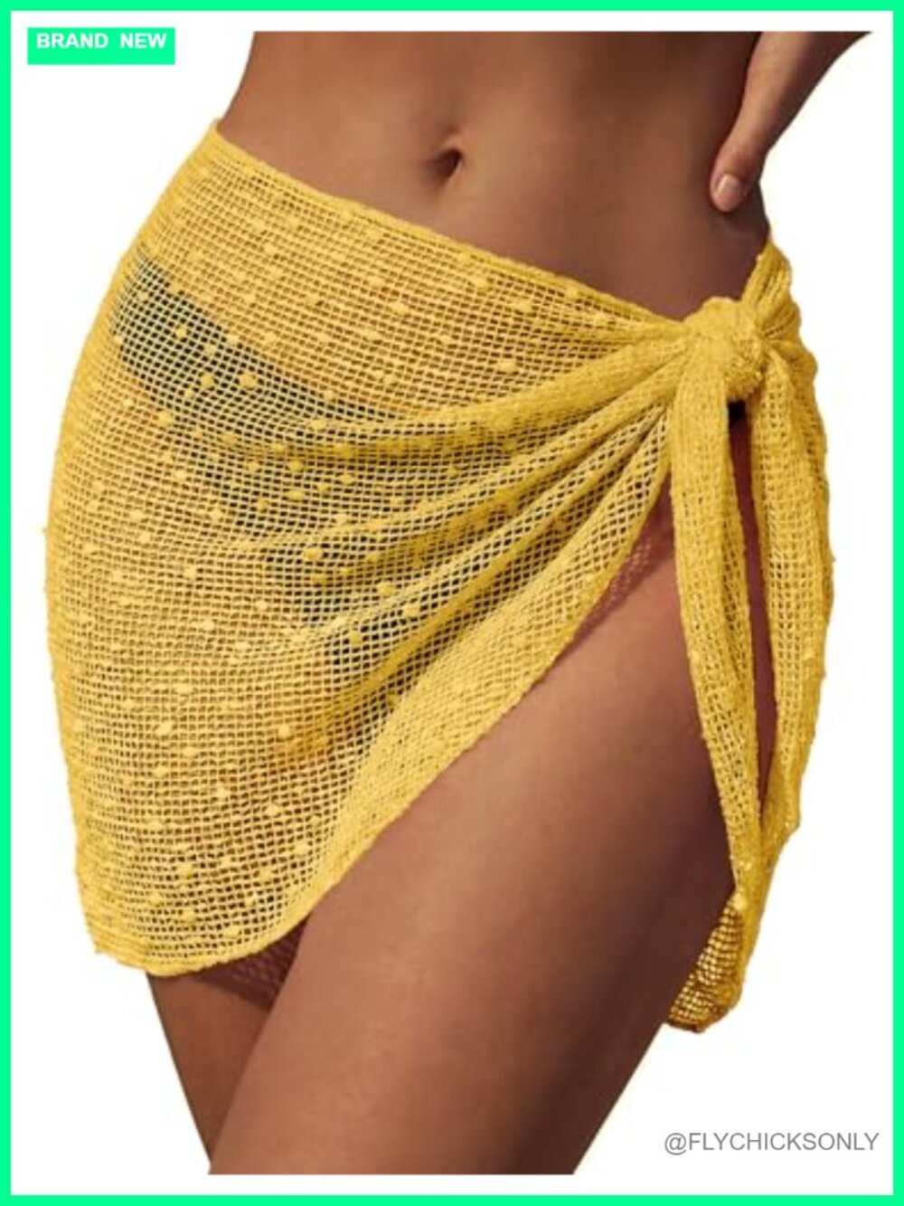 Crochet Sarong Wrap Cover Up Skirt